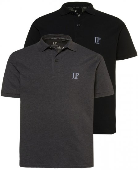 JP1880 704317 Poloshirt 2-pak Koksgrå - Polotrøjer - Polotrøjer 2XL-8XL