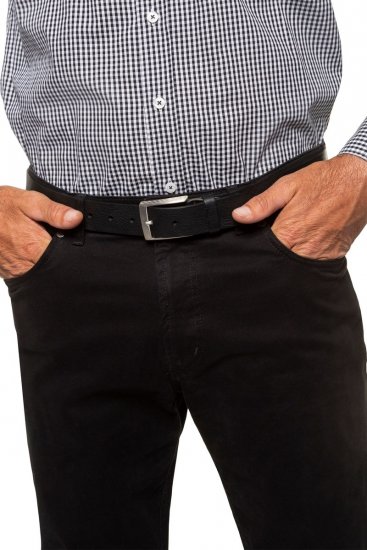 JP1880 706592 Læderbælte Sort - Tilbehør - Accessories til herrer