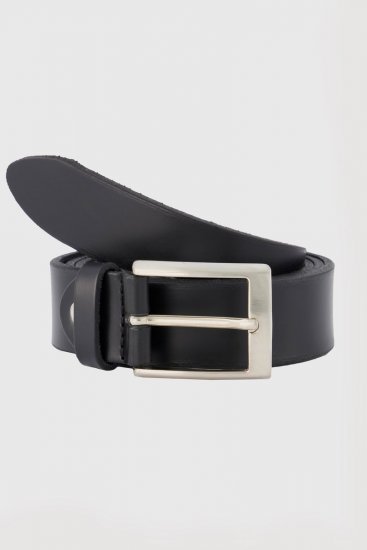 JP1880 706592 Læderbælte Sort - Tilbehør - Accessories til herrer