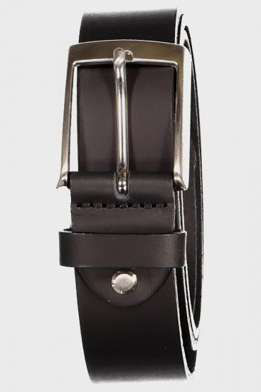JP1880 706592 Læderbælte Sort - Tilbehør - Accessories til herrer