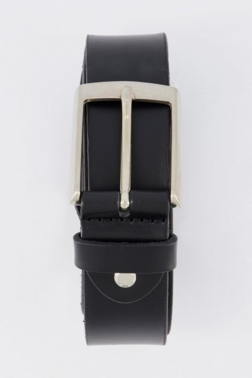 JP1880 706592 Læderbælte Sort - Tilbehør - Accessories til herrer
