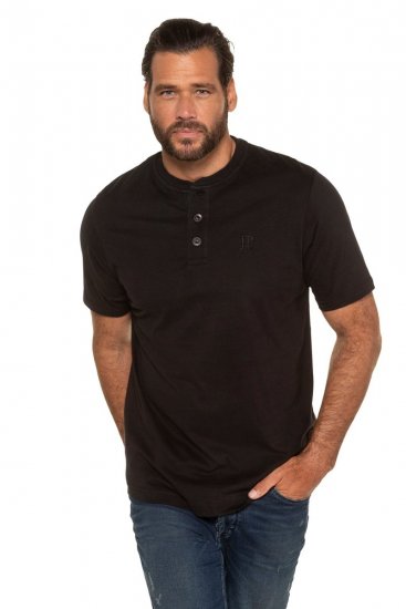 JP1880 708420 Henley-shirt 2-pak Sort - T-shirts - T-shirts i store størrelser - 2XL-14XL