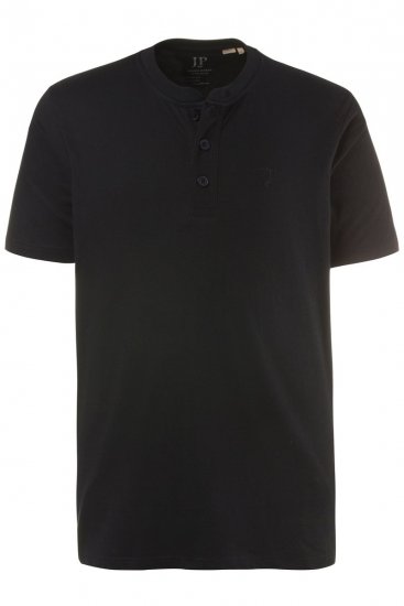 JP1880 708420 Henley-shirt 2-pak Sort - T-shirts - T-shirts i store størrelser - 2XL-14XL