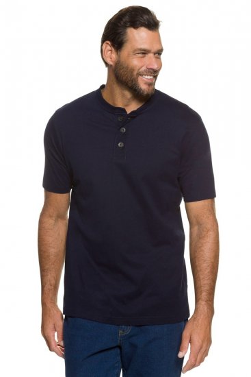 JP1880 708420 Henley-shirt 2-pak Mørkeblå - T-shirts - T-shirts i store størrelser - 2XL-14XL