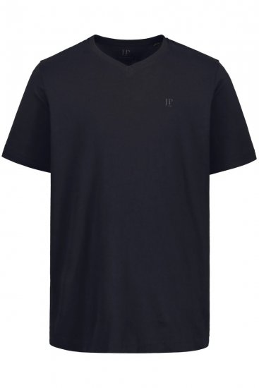 JP1880 711318 T-shirt med V-hals 2-pak Sort - T-shirts - T-shirts i store størrelser - 2XL-14XL