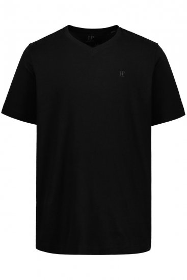 JP1880 711318 T-shirt med V-hals 2-pak Sort - T-shirts - T-shirts i store størrelser - 2XL-14XL