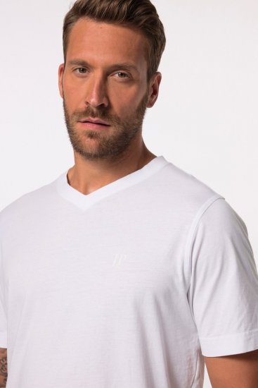 JP1880 711318 T-shirt med V-hals 2-pak Hvid - T-shirts - T-shirts i store størrelser - 2XL-14XL