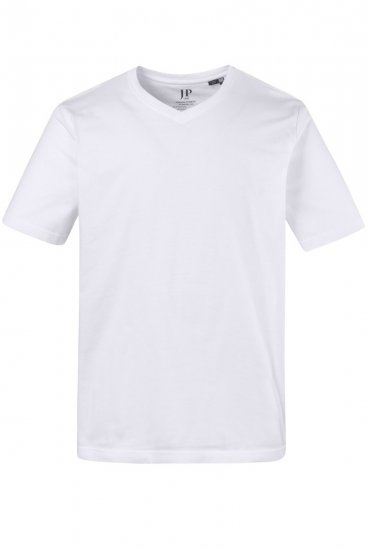 JP1880 711318 T-shirt med V-hals 2-pak Hvid - T-shirts - T-shirts i store størrelser - 2XL-14XL