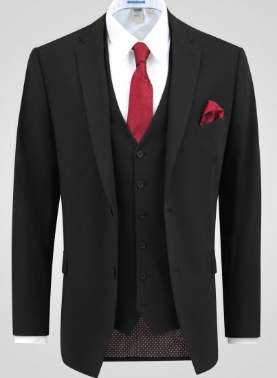 D555 Ted 4 Way Stretch Tailored Suit Jacket Sort - Habitter og blazere - Habitter og jakkesæt i store størrelser