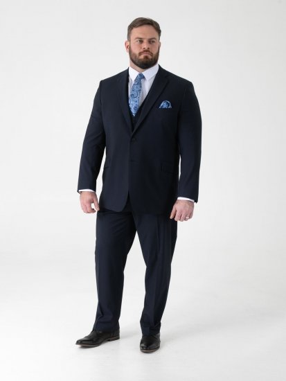 D555 Ted 4 Way Stretch Tailored Suit Jacket Mørkeblå - Habitter og blazere - Habitter og jakkesæt i store størrelser