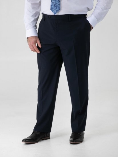 D555 Ted 4 Way Stretch Tailored Trouser Mørkeblå - Habitter og blazere - Habitter og jakkesæt i store størrelser