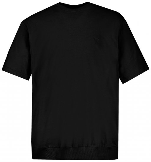JP1880 712616 T-shirt med maveform Sort - T-shirts - T-shirts i store størrelser - 2XL-14XL