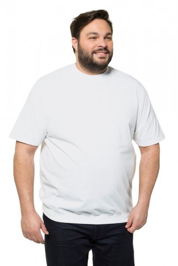 JP1880 712616 T-shirt med maveform Hvid - T-shirts - T-shirts i store størrelser - 2XL-14XL