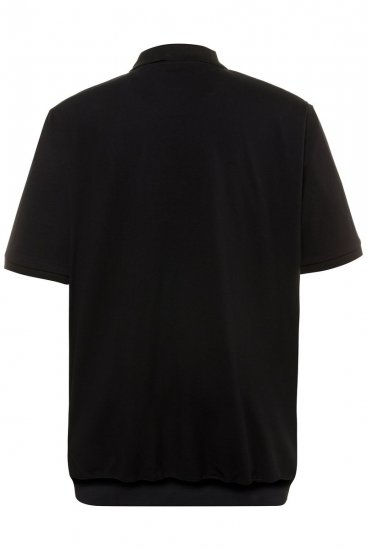 JP1880 712617 Poloshirt med maveform Sort - Polotrøjer - Polotrøjer 2XL-8XL