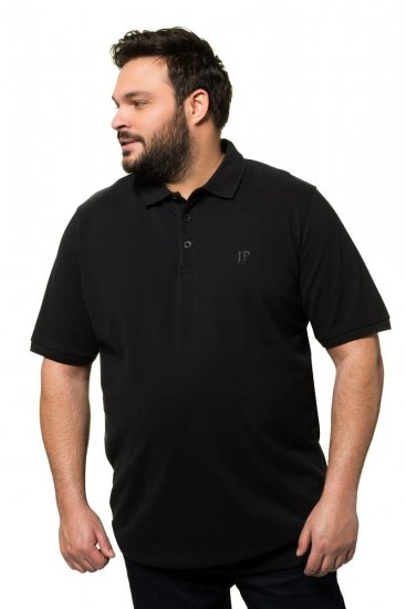 JP1880 712617 Poloshirt med maveform Sort - Polotrøjer - Polotrøjer 2XL-8XL