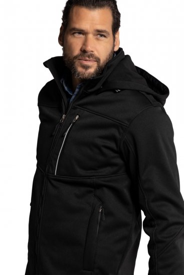 JP1880 714279 Softshelljakke med fleecefor Sort - Jakker - Jakker i store størrelser, 2XL- 12XL