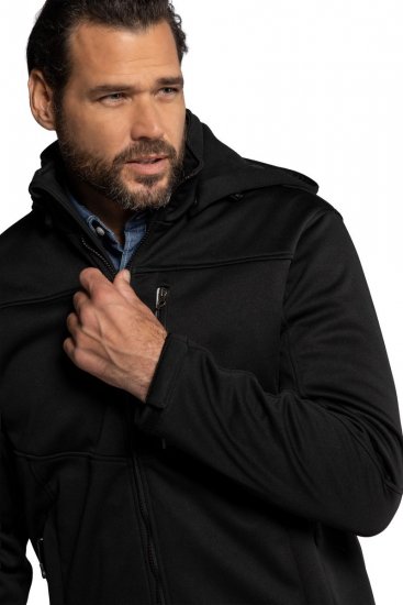 JP1880 714279 Softshelljakke med fleecefor Sort - Jakker - Jakker i store størrelser, 2XL- 12XL