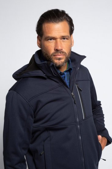JP1880 Jacket Fleece Lined Softshell Navy - Jakker - Jakker i store størrelser, 2XL- 12XL