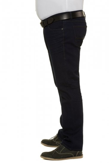 JP1880 Jeans Regular Fit 5-Pocket Dark Blue Denim - Jeans og bukser - Herrejeans og bukser i store størrelser W40-W70