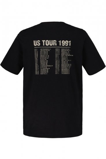 JP1880 Guns N’ Roses Skull Comfort Fit Band T-Shirt Black - T-shirts - T-shirts i store størrelser - 2XL-14XL