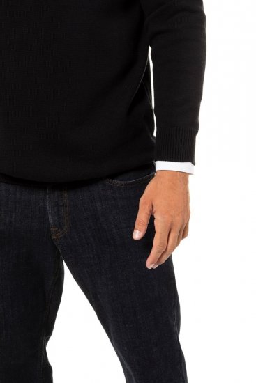 JP1880 716842 Half-zip striktrøje Sort - Trøjer og hættetrøjer - Trøjer og Hættetrøjer i store størrelser - 2XL-14XL