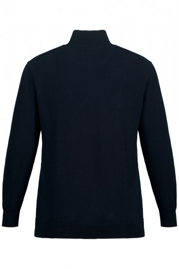 JP1880 716842 Half-zip striktrøje Mørkeblå - Trøjer og hættetrøjer - Trøjer og Hættetrøjer i store størrelser - 2XL-14XL