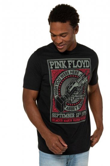 JP1880 Pink Floyd Retro Graphic Comfort Fit Band T-Shirt Black - T-shirts - T-shirts i store størrelser - 2XL-14XL