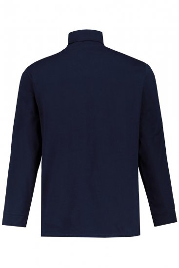 JP1880 723303 Langærmet bluse med rullekrave Mørkeblå - Trøjer og hættetrøjer - Trøjer og Hættetrøjer i store størrelser - 2XL-14XL