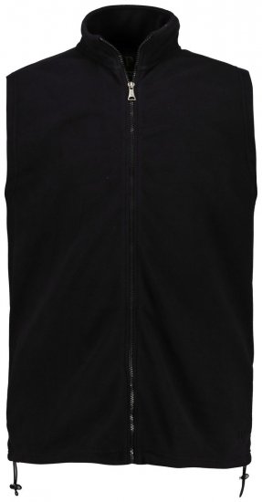 JP1880 723305 Fleecevest med høj krave Sort - Jakker - Jakker i store størrelser, 2XL- 12XL