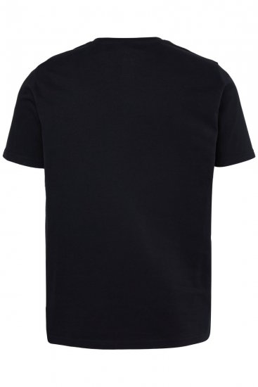 JP1880 726695 Henley-shirt Sort TALL - TALL T-shirts - Lange T-shirts Mænd