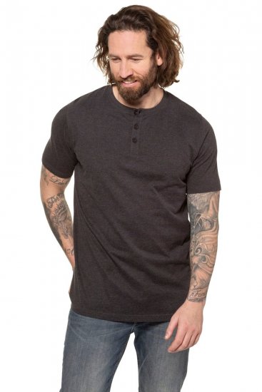 JP1880 726695 Henley-shirt Koksgrå - T-shirts - T-shirts i store størrelser - 2XL-14XL