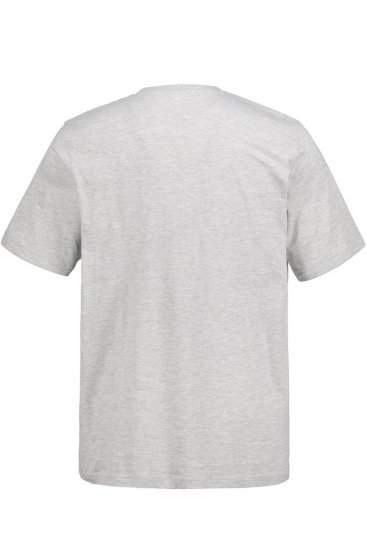 JP1880 726695 Henley-shirt Gråmeleret - T-shirts - T-shirts i store størrelser - 2XL-14XL