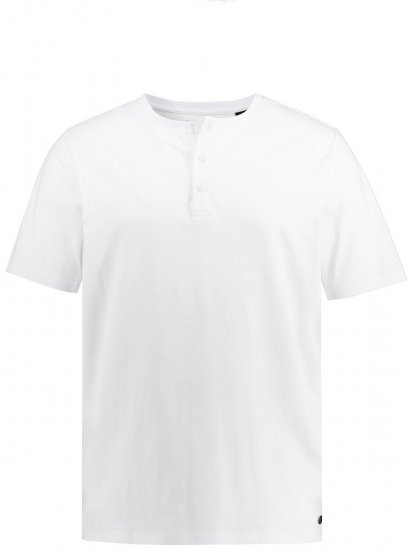 JP1880 726695 Henley-shirt Hvid - T-shirts - T-shirts i store størrelser - 2XL-14XL