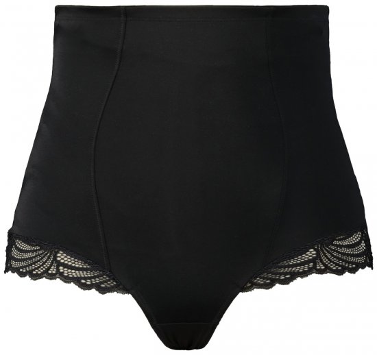 Ulla Popken 781632 Formende trusser med høj talje Sort - Shapewear - 