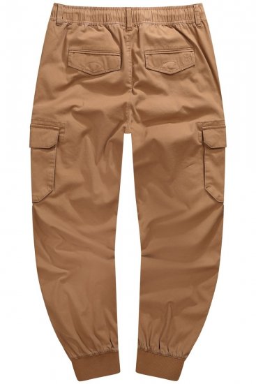 JP1880 782635 Cargobukser med benlommer Karamelbrun - Jeans og bukser - Herrejeans og bukser i store størrelser W40-W70