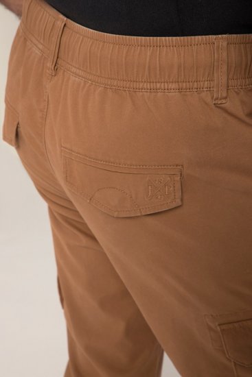 JP1880 782635 Cargobukser med benlommer Karamelbrun - Jeans og bukser - Herrejeans og bukser i store størrelser W40-W70