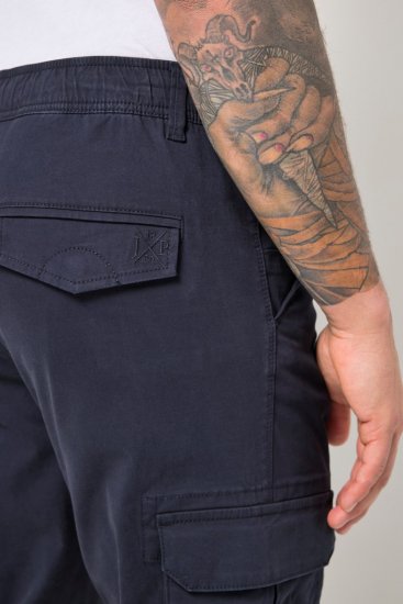 JP1880 Stretchy FLEXNAMIC Cargo Pants Navy - Cargobukser til mænd i store størrelser - Cargobukser til mænd i store størrelser