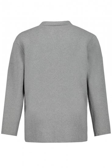 JP1880 Milano Flexnamic Strikket blazer Gråmeleret - Habitter og blazere - Habitter og jakkesæt i store størrelser