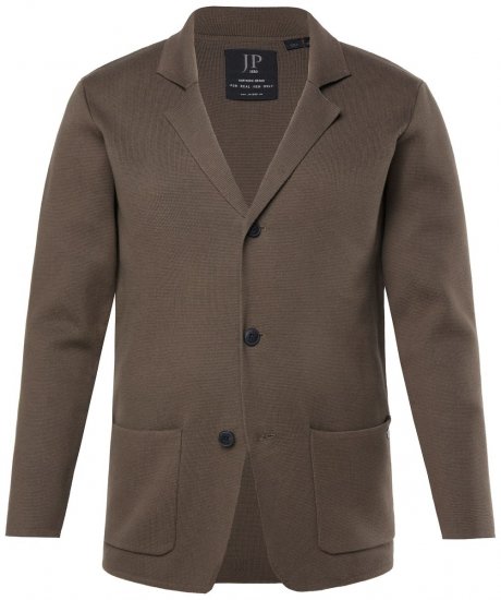 JP1880 Milano Flexnamic Strikket blazer Khakibrun - Habitter og blazere - Habitter og jakkesæt i store størrelser