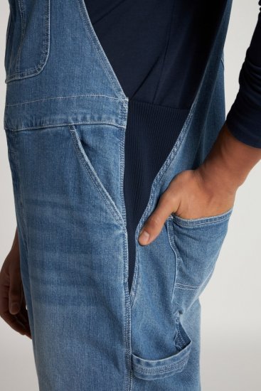 JP1880 Dungarees Denim Adjustable Straps Blue - Jeans og bukser - Herrejeans og bukser i store størrelser W40-W70
