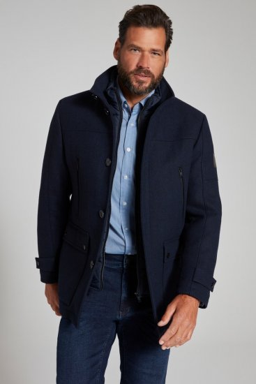 JP1880 Jacket Water-repellent Herringbone Insert Navy - Jakker - Jakker i store størrelser, 2XL- 12XL