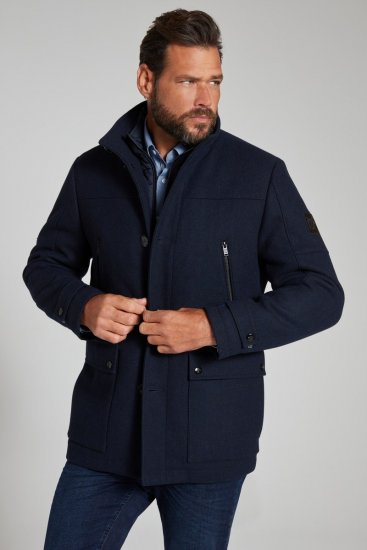 JP1880 Jacket Water-repellent Herringbone Insert Navy - Jakker - Jakker i store størrelser, 2XL- 12XL