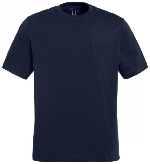 JP1880 799997 T-shirt med brystlomme Natblå - T-shirts - T-shirts i store størrelser - 2XL-14XL