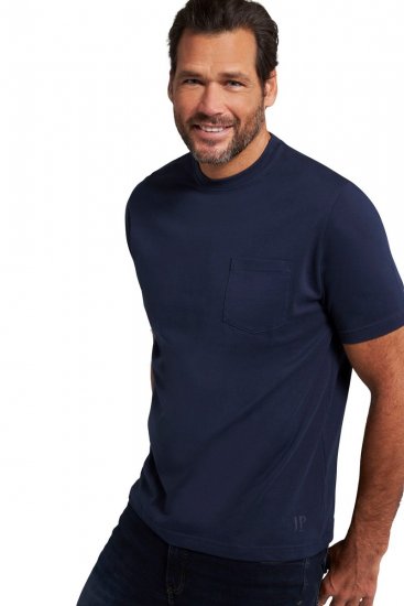 JP1880 799997 T-shirt med brystlomme Natblå - T-shirts - T-shirts i store størrelser - 2XL-14XL