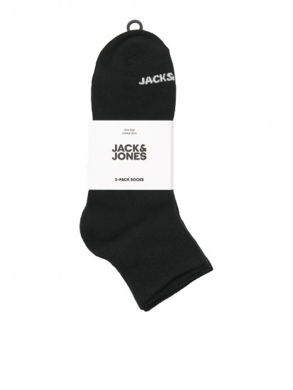 Jack & Jones Luca Tennisstrømper Sort 3-pak - Undertøj og badetøj - Badetøj og Undertøj i store størrelser 