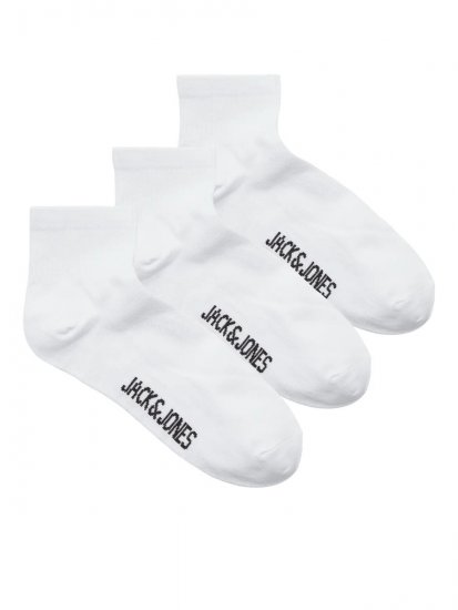 Jack & Jones Leon Tennisstrømper Hvid 3-pak - Undertøj og badetøj - Badetøj og Undertøj i store størrelser 