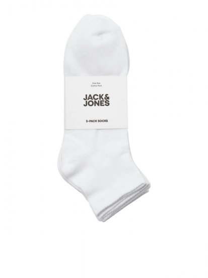 Jack & Jones Leon Tennisstrømper Hvid 3-pak - Undertøj og badetøj - Badetøj og Undertøj i store størrelser 