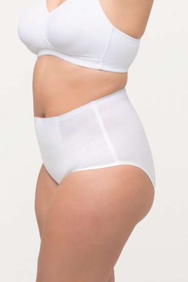 Ulla Popken 800498 Formende trusser med høj talje Hvid - Shapewear - 