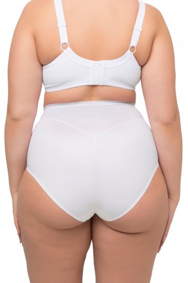 Ulla Popken 800498 Formende trusser med høj talje Hvid - Shapewear - 