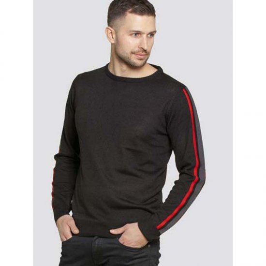 D555 Orlando Sweater Black - Trøjer og hættetrøjer - Trøjer og Hættetrøjer i store størrelser - 2XL-14XL